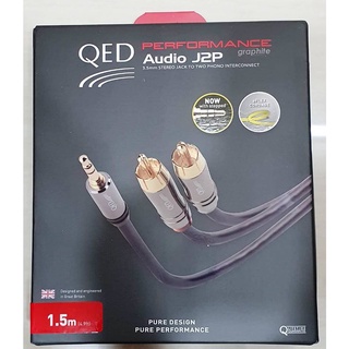 QED Performance 3.5mm mini-jack to 2 RCA Cable 1.5m