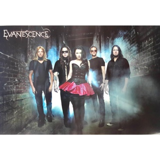 โปสเตอร์ Evanescence อีวาเนสเซนซ์ วง ดนตรี ร็อก อเมริกัน รูป ภาพ ติดผนัง สวยๆ poster 34.5x 23.5นิ้ว(88x60ซม.โดยประมาณ)