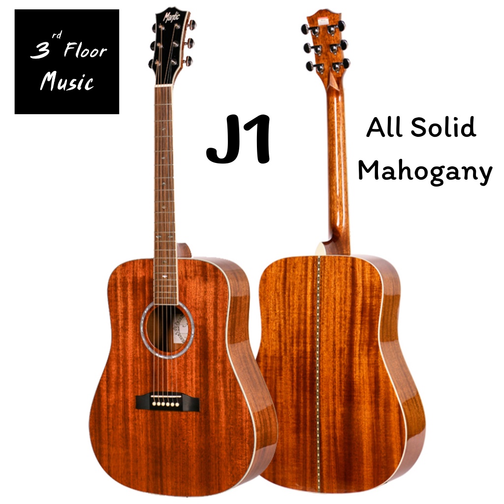 กีต้าร์โปร่ง-mantic-j-series-j1-all-solid-mahogany-j2-all-solid-j2g-all-solid-และ-j2v-all-solid-และ-set-up-ก่อนส่ง