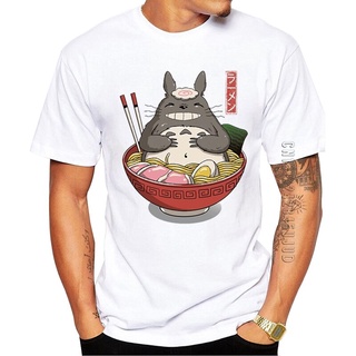 เสื้อยืดโอเวอร์ไซส์เสื้อยืด คอกลม ผ้าฝ้าย พิมพ์ลายกราฟฟิค Totoro แฟชั่นฮิปสเตอร์ สําหรับผู้ชายS-4XL