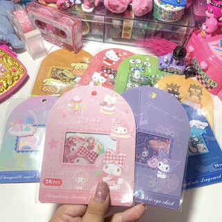 [มีเก็บปลายทาง] สติกเกอร์ PVC แก๊ง Sanrio สุดคิ้วท์ 24 ชิ้น💖