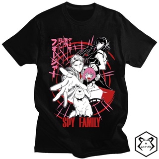 เสื้อยืด ผ้าฝ้าย 100% พิมพ์ลายอนิเมะ Spy X Family Loid Forger Anya Forger Yor Forger สไตล์ฮาราจูกุ แนวสตรีท เหมาะกับฤดูร