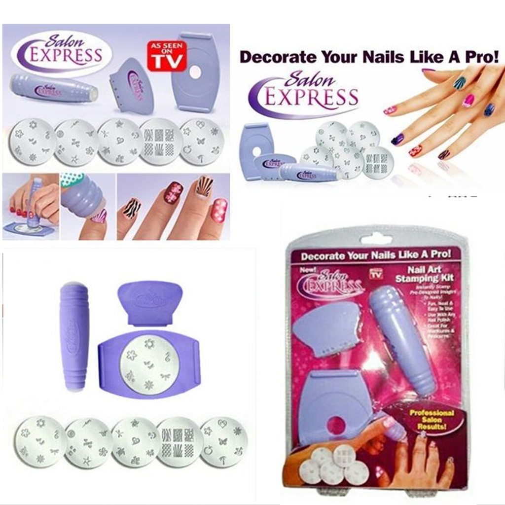 ชุดเพ้นท์เล็บ Salon Express Nail Art Stamping Kit ที่เพ้นท์เล็บแบบแท่ง