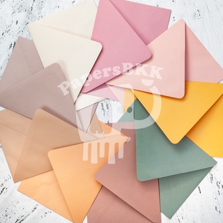 ราคาซองงานแต่ง สีพาสเทล 4x6 นิ้ว, 5x7 นิ้ว ยุโรป การ์ดแต่งงาน  (50ชอง/1แพค) Envelope