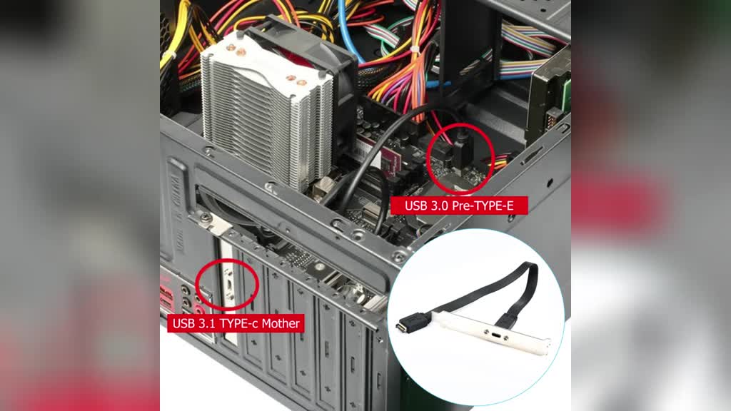 สายเคเบิลต่อขยายเมนบอร์ด-usb-3-1-type-e-m-เป็น-type-c-f-bellare-th
