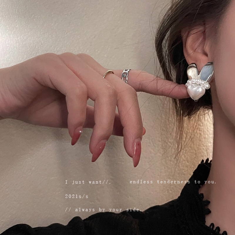 925-silver-needle-pearl-love-stud-earrings-simple-versatile-cold-wind-earrings-korean-design-personality-earrings-for-gi