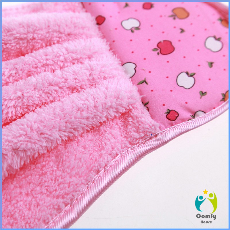 comfy-ผ้าขนหนูขนเช็ดมือ-สีสันสดใส่-coral-fleece-towel