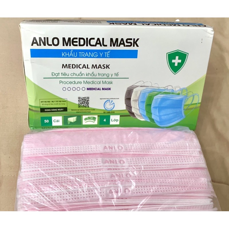 พร้อมส่ง-แมสสีชมพู-anlo-medical-mask-4-ชั้น-มีเซอร์-เกรดโรงพยาบาล