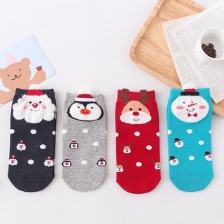 🧦ถุงเท้าข้อสั้นคริสต์มาส☃️ 🚚ส่งไวจากไทย