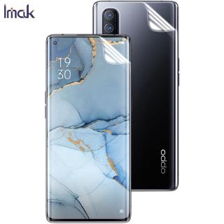 Original Imak Oppo Reno 3 Pro 5G Full Cover Screen Protector Soft Clear Front / Rear Back Hydrogel Film