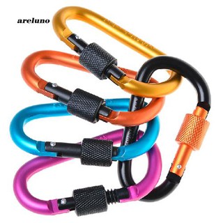 AE♥Aluminum Carabiner D-Ring Key Chain Clip Snap Hook Karabiner Camping Keyring