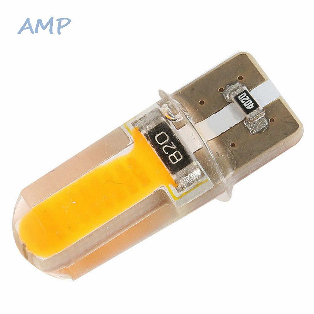 หลอดไฟ-t10-194-168-w5w-cob-led-canbus-สีเหลืองอําพันสําหรับรถยนต์-4-ชิ้น