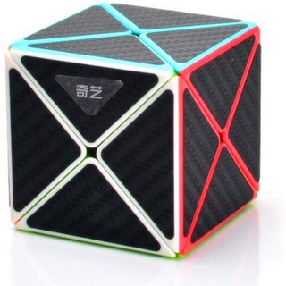 รูบิค แปลก ๆ รูบิค ของแท้ อย่างดี Qiyi X Cube 2x2 Carbon Fiber Magic Cube Speed Cube rubix cube qiyi cube SharkRubik