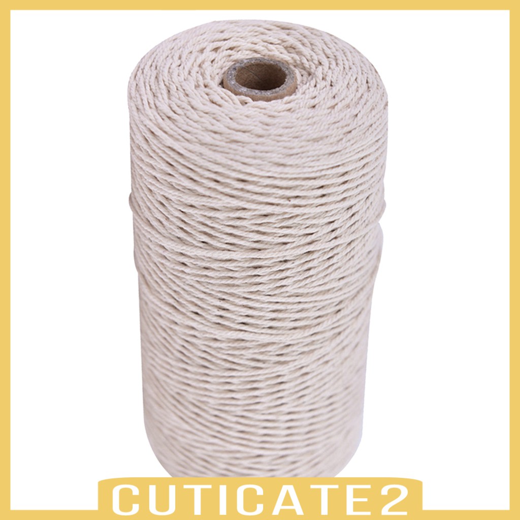 cuticate2-เชือกฝ้ายถัก-สําหรับงานหัตถกรรมมาคราเม่-diy-ยาว-100-เมตร-ขนาด-3-มม-4-มม-5-มม