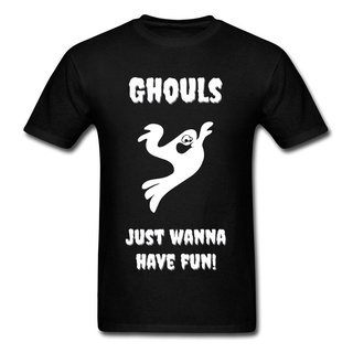 เสื้อยืดแขนสั้น ผ้าฝ้าย 100% พิมพ์ลาย Ghouls Just Wanna Have Fun แฟชั่นฤดูร้อน สําหรับผู้ชายS-5XL