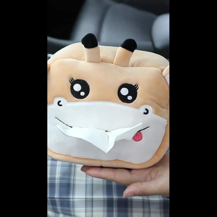 comfy-กล่องทิชชู่ติดรถ-ลายการ์ตูนน่ารัก-กระเป๋าใส่กล่องทิชชู่-tissue-box