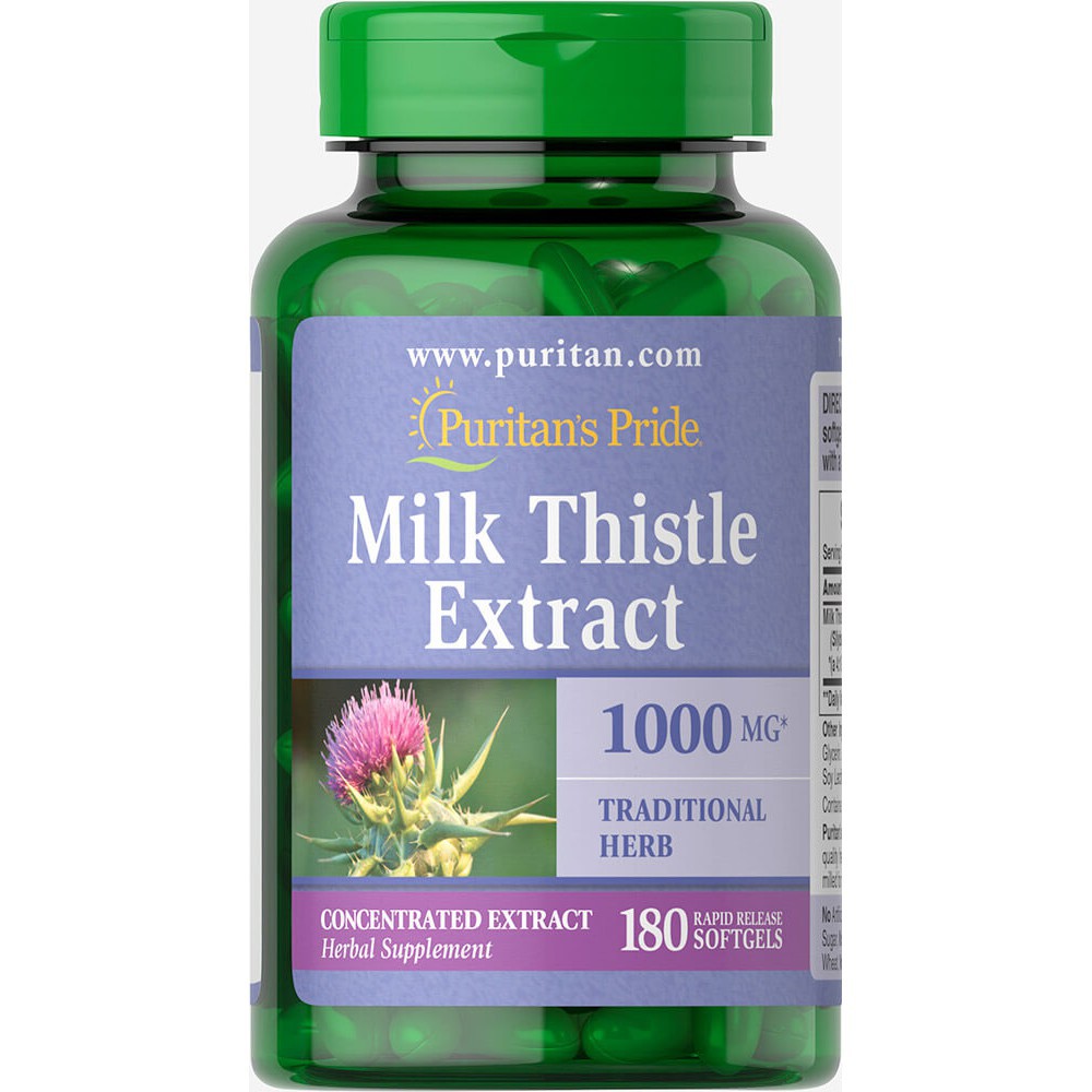 ภาพสินค้าPuritan's Pride Milk Thistle Extract 1000 mg 180 เม็ด Exp.05/2024 จากร้าน youtheryshop บน Shopee ภาพที่ 2