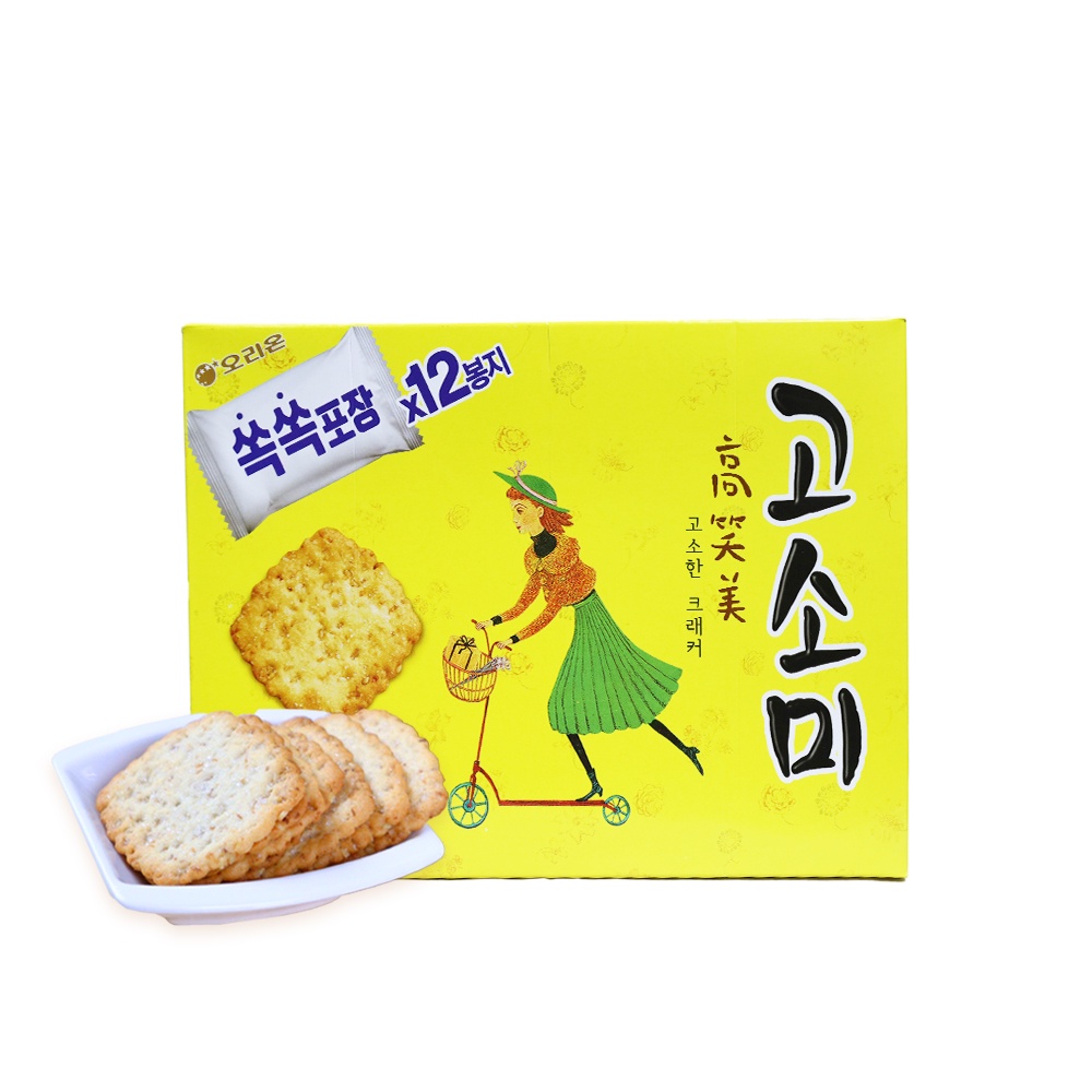 Korea Gosomi Biscuit Cracker Korean Snack บิสกิตงาเกาหลี ขนาด 126 กรัม