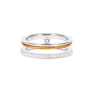 แหวน CHARRIOL 02-421-1223-7 RING SIL-ENGAGENE, YELLOW-PVD ชาริออล paurasia ปอเรเซีย