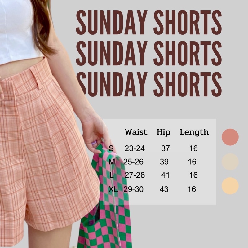 ภาพสินค้าSt.Charmming Sunday shorts กางเกงขาสั้นเอวสูงลายสก็อตเกาหลีสุด จากร้าน st.charmming บน Shopee ภาพที่ 1