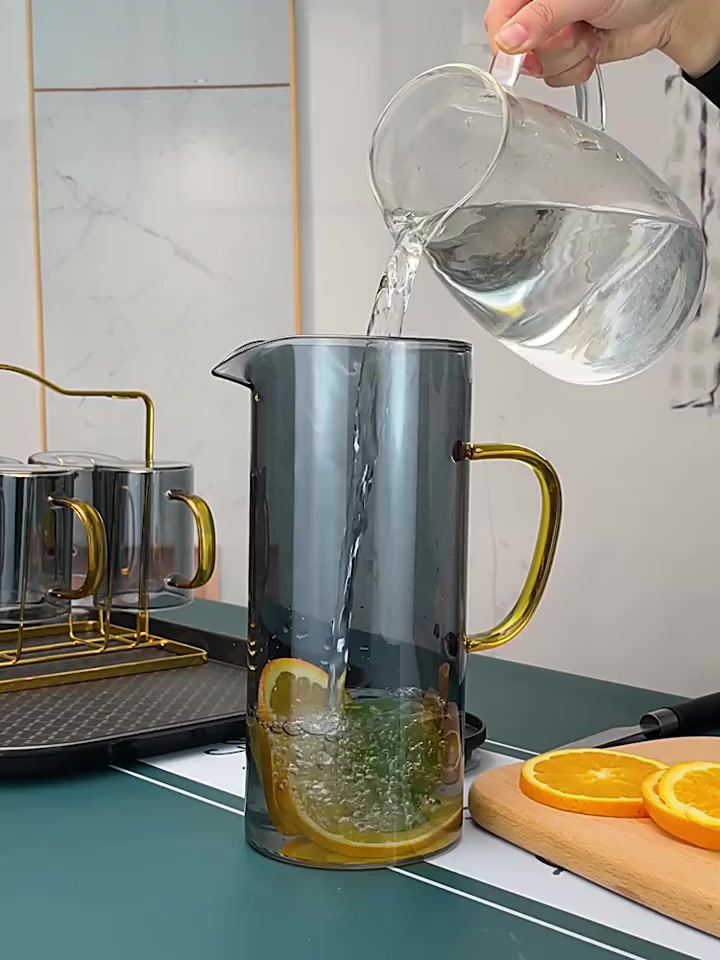 ถ้วยแก้วน้ำ-เยือกน้ำแก้วมีฝาพลาสติก-kettle-water-cup