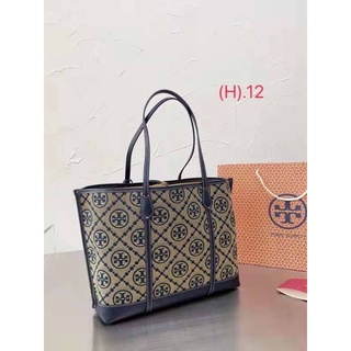 MS กระเป๋างานปั้มแบรนด์ T MONOGRAM JACQUARD SMALL 12”