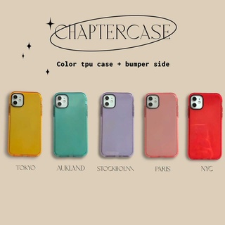 CLEARANCE SALE * TPU+bumper case เคสโทรศัพท์กันกระแทกแบบนิ่มสีพื้นโปร่งแสง