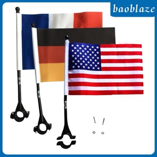 [Baoblaze] ป้ายธงแบนเนอร์ เพื่อความปลอดภัย สําหรับติดแฮนด์รถจักรยาน สกูตเตอร์ เยอรมัน