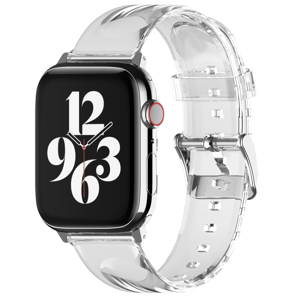 ภาพหน้าปกสินค้าelago Clear Apple Watch Strap for All Apple Watch series 1,2,3,4,5,6,7,8,SE,Ultra สายนาฬิกา สินค้าพร้อมส่ง