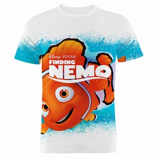 พร้อมส่ง เสื้อยืดลําลอง แขนสั้น พิมพ์ลายการ์ตูนอนิเมะ Nemo 3D แฟชั่นฤดูร้อน สําหรับผู้ชาย ผู้หญิง