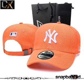 Pnh7 NY Yankees MLB หมวกเบสบอล พรีเมี่ยม สีส้ม นําเข้า CX e3sb