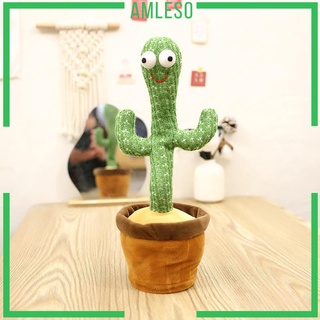 (Amleso) ตุ๊กตากระบองเพชร มีเสียงเพลง ของเล่นสำหรับเด็ก