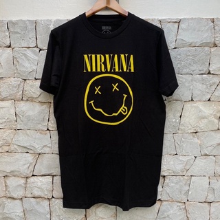 เสื้อวง NIRVANA SMILEY ลิขสิทธิ์แท้ จาก USA 100%S-5XL