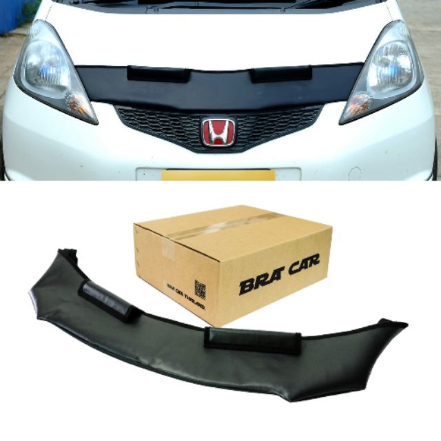 หน้ากากหนังกันหินกันแมลงหุ้มฝากระโปรงหน้ารถยนต์-honda-jazz-ge