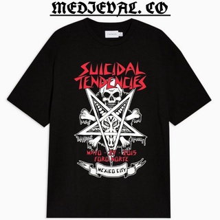 [S-5XL]Suicidal Clothing TENDENCIES - เสื้อยืดโลหะ ลายวงร็อคดนตรี DISTRO สีดํา สําหรับผู้ชาย ผู้หญิง ผู้ใหญ่ 24S