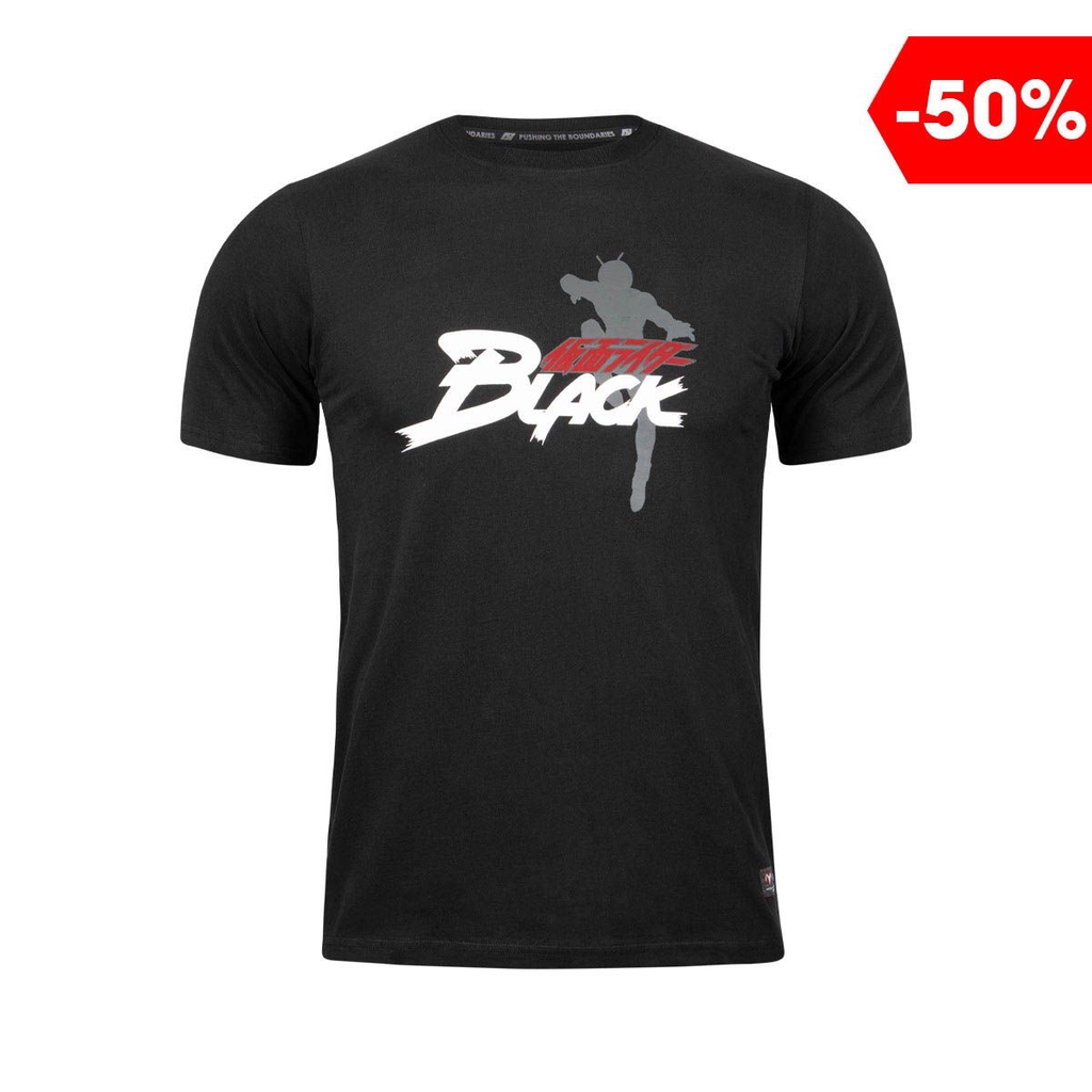 ARI x MASKED RIDER - MASKED RIDER BLACK LIFESTYLE TEE - BLACK/RED/WHITE ...