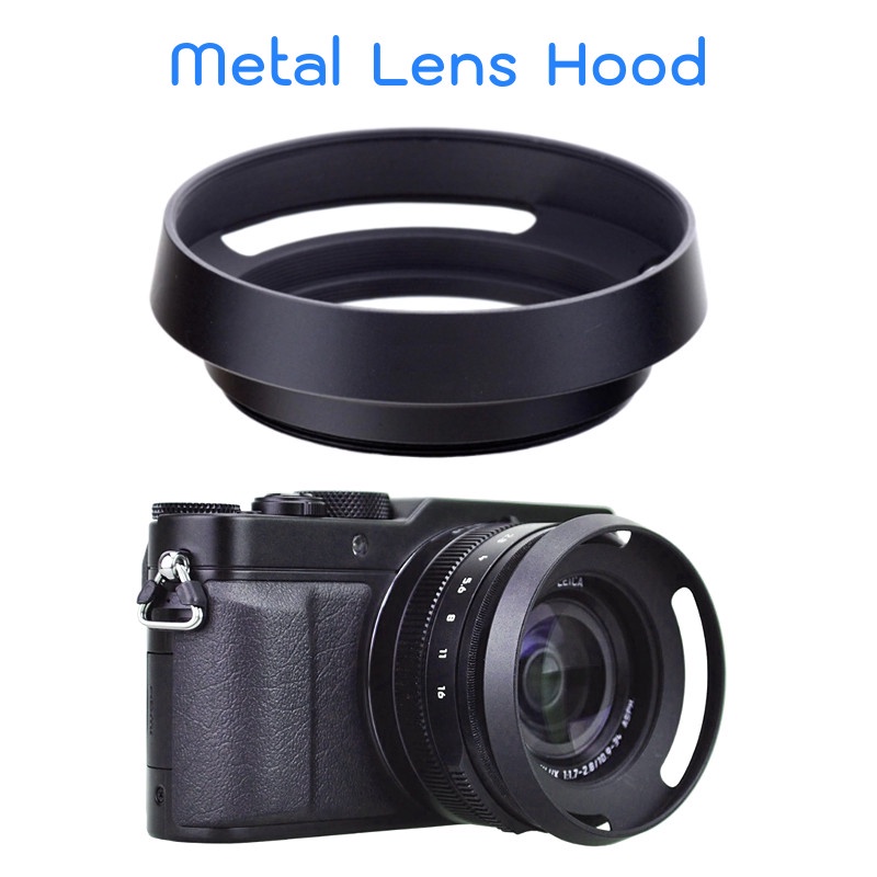 ภาพหน้าปกสินค้าMetal Screw Lens Hood Leica Style เลนส์ฮูด โลหะ แบบเกลียว ทรงไลก้า ขนาด 37 40.5 43 46 49 52 55 58 62 67 mm.