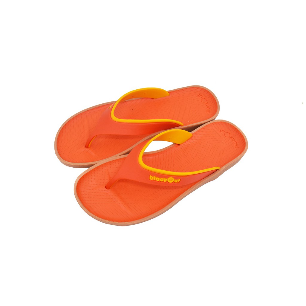 blackout-zyne-รองเท้าแตะ-รองเท้ายางกันลื่น-พื้นส้มหูส้มเหลือง