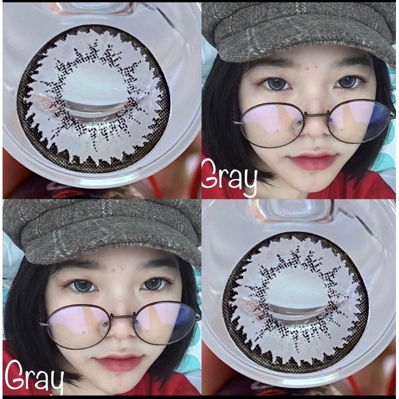 บิ๊อายส์nudy-gray-รุ่นเทาดำตัดขอบสีเข้มตาวาว-แบ๊วตาโต