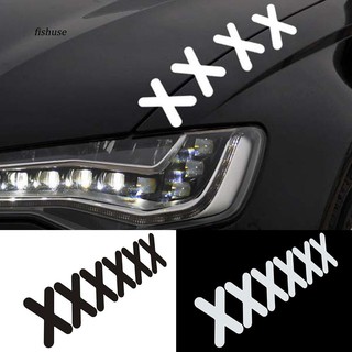 FHUE_Funny X Shape Car Truck Body Window Decoration Reflective Sticker Decal