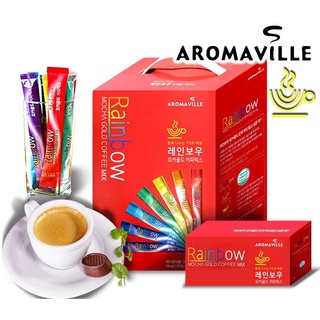 พร้อมส่งไม่ต้องพรีออเดอร์ กาแฟเกาหลี เรนโบว์ มอคค่า โกลด์ คอฟฟี่ มิกซ์ (ตรา อโรม่าวิลล์)