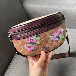 C O A C H 89300 Bethany Belt Bag In Signature Canvas With Blossom Print