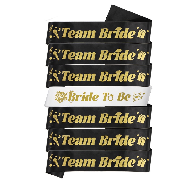 สายคาดเอว-bride-to-be-and-team-bride-6-1-สําหรับเจ้าสาวตกแต่งงานปาร์ตี้