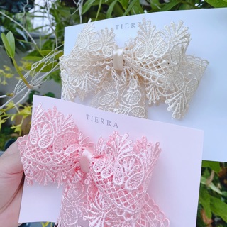 Lace bow hair Clip โบว์ติดผม