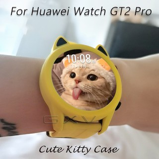 ราคาเคส Tpu ลายการ์ตูนคิตตี้สําหรับ Huawei Watch Gt2 Pro