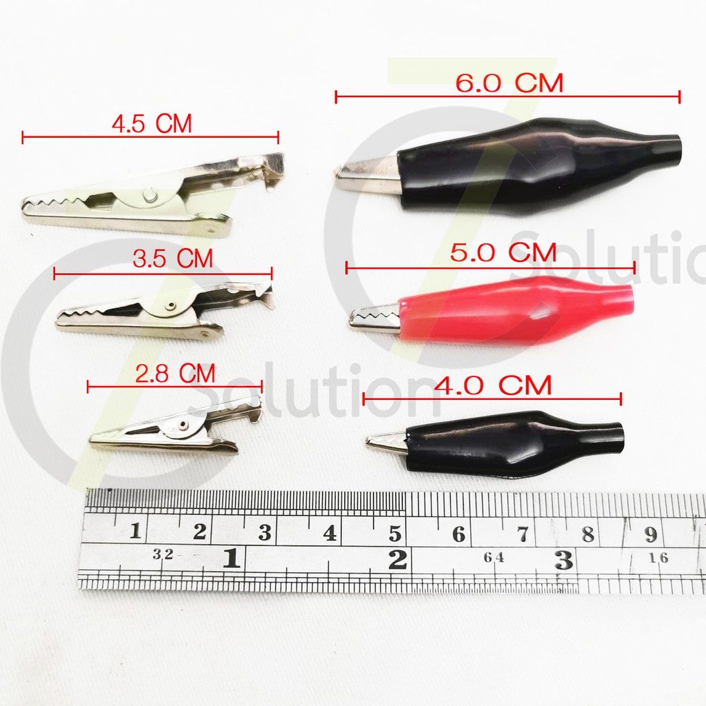 ภาพสินค้าปากคีบ ปากหนีบ ปากจระเข้ ชุด 1คู่ ดำ-แดง S-2.8 M-3.5 L-2.5 จากร้าน intech88 บน Shopee ภาพที่ 1