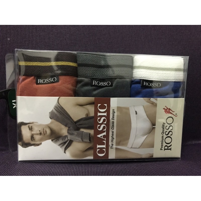 ภาพหน้าปกสินค้าSALE กางเกงในชาย ROSSO แพ็ค 3 ตัว​ ลดราคาพิเศษ จากร้าน lininoclosets บน Shopee