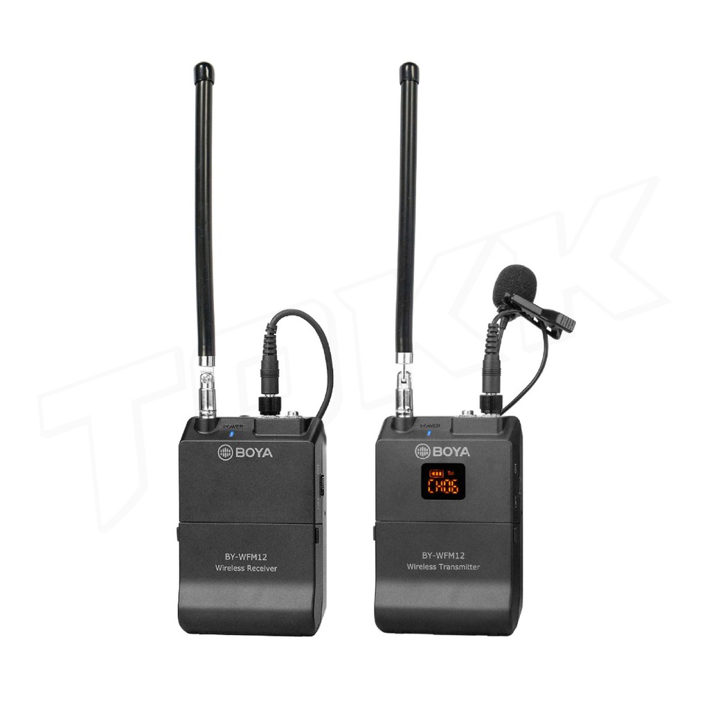 boya-by-wfm12-ไมค์ไร้สาย-vhf-wireless-microphone