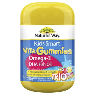 ภาพหน้าปกสินค้าNature\'s Way Kids Smart Vita Gummies Omega Fish Oil 60 Pastilles Improved Formula  น้ำมันปลาแบบกัมมี่ ที่เกี่ยวข้อง