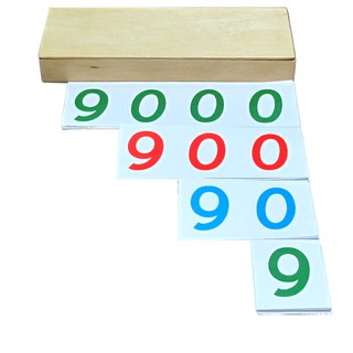 0348 บัตรอ่านตัวเลข (ใหญ่), ของเล่นไม้, ของเล่นเสริมพัฒนาการ, ของเล่นเด็กอนุบาล, สื่อการสอนเด็กอนุบาล